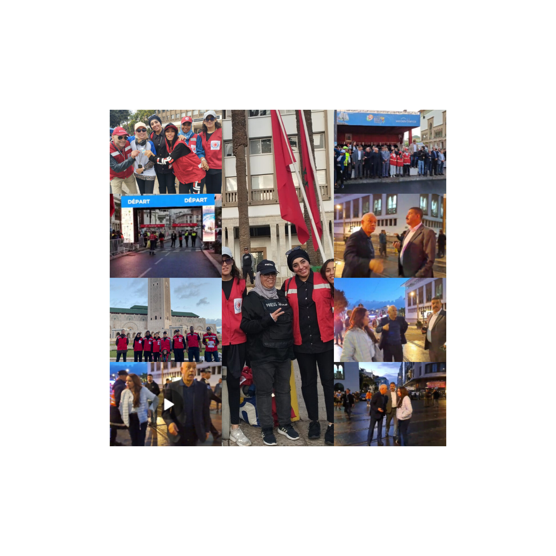 ماراطون الدارالبيضاء رائع وتطوع المظمة وجمعية البداية أروع…