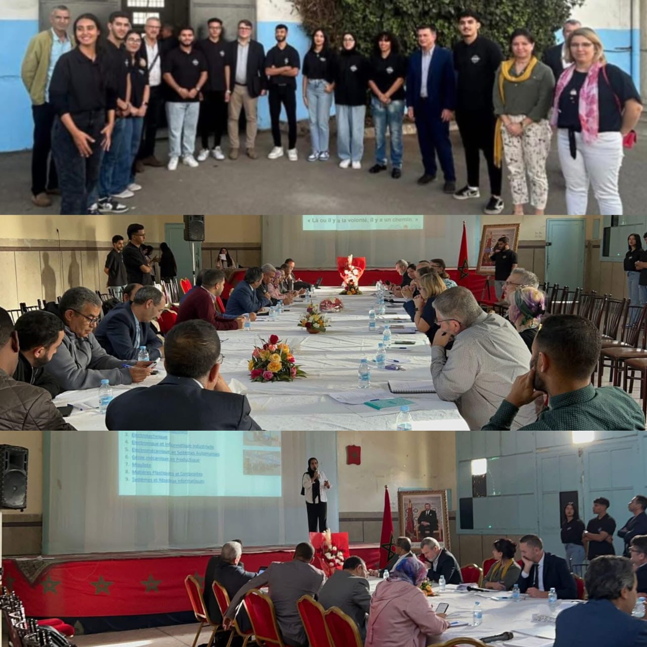 زيارة للثانوية التقنية الخوارزمي في اطار برنامج تبادل الخبرات والتعاون بين المغرب وفرنسا