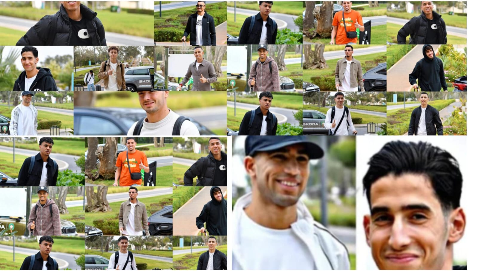 وصول أسود الأطلس إلى مركب محمد السادس