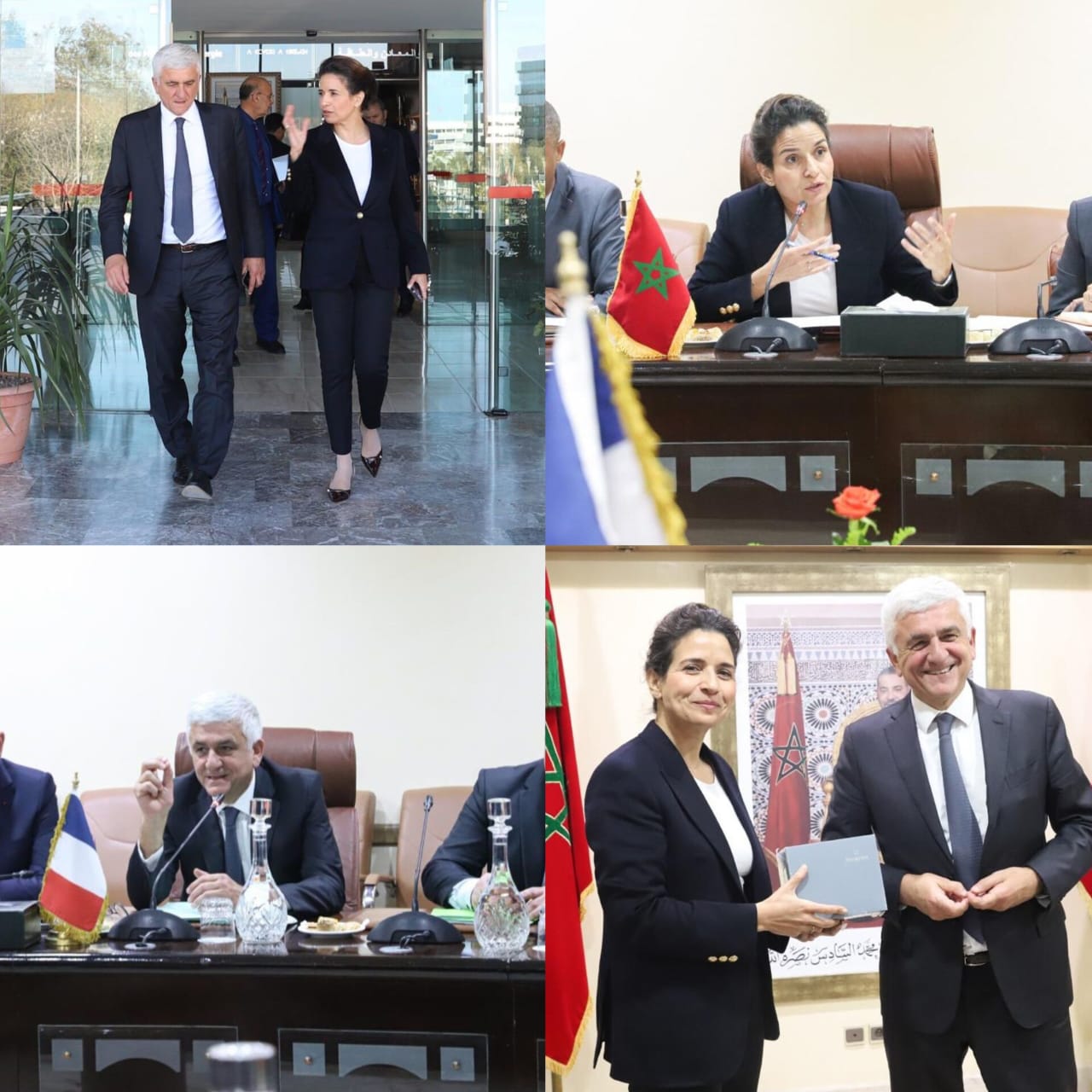 الوزيرة بنعلي تجري مباحثات مع وفد فرنسي رفيع من جهة نورماندي