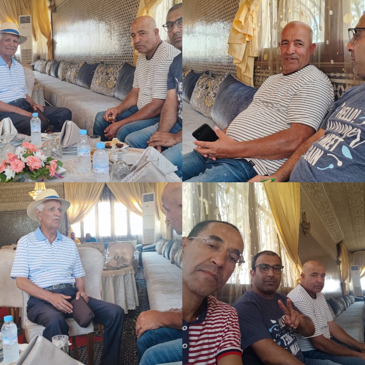 صورة تذكارية مع السيد الرئيس محمود عرشان رئيس الجامعة الملكية للكرة الحديدية