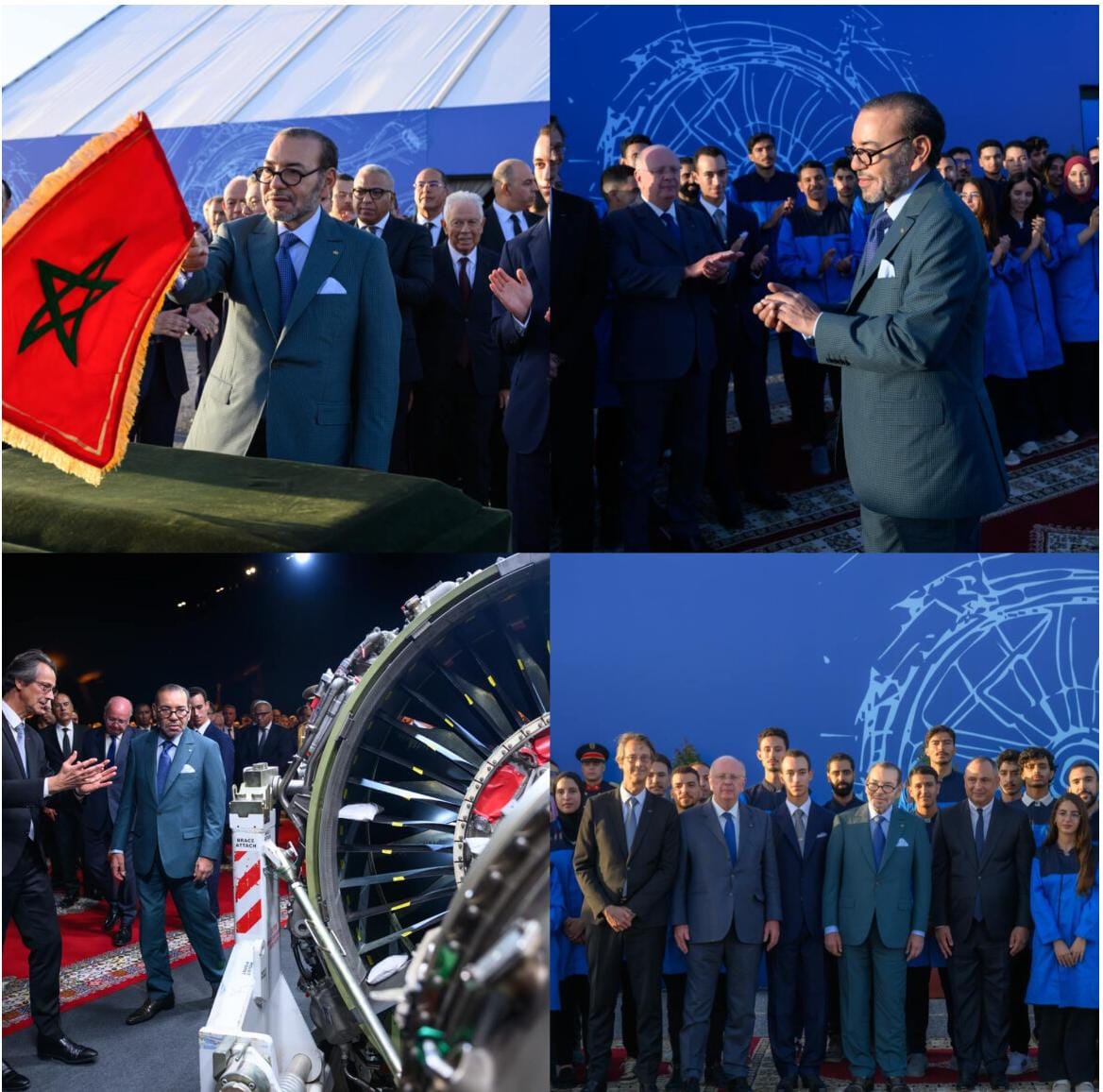 النواصر…جلالة الملك ترأس حفل تقديم وإطلاق أشغال إنجاز المركب الصناعي لمحركات الطائرات التابع لمجموعة “سافران”