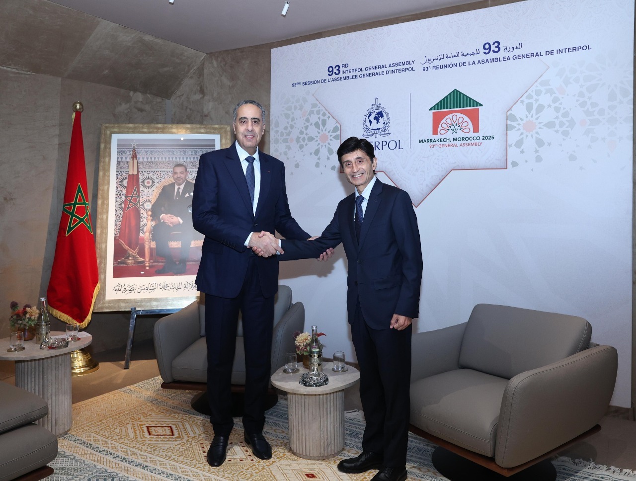 السيد حموشي يستقبل بمراكش رئيس جهاز الشرطة التابع لهيئة الأمم المتحدة ووكيل الأمين العام لشؤون سيادة القانون