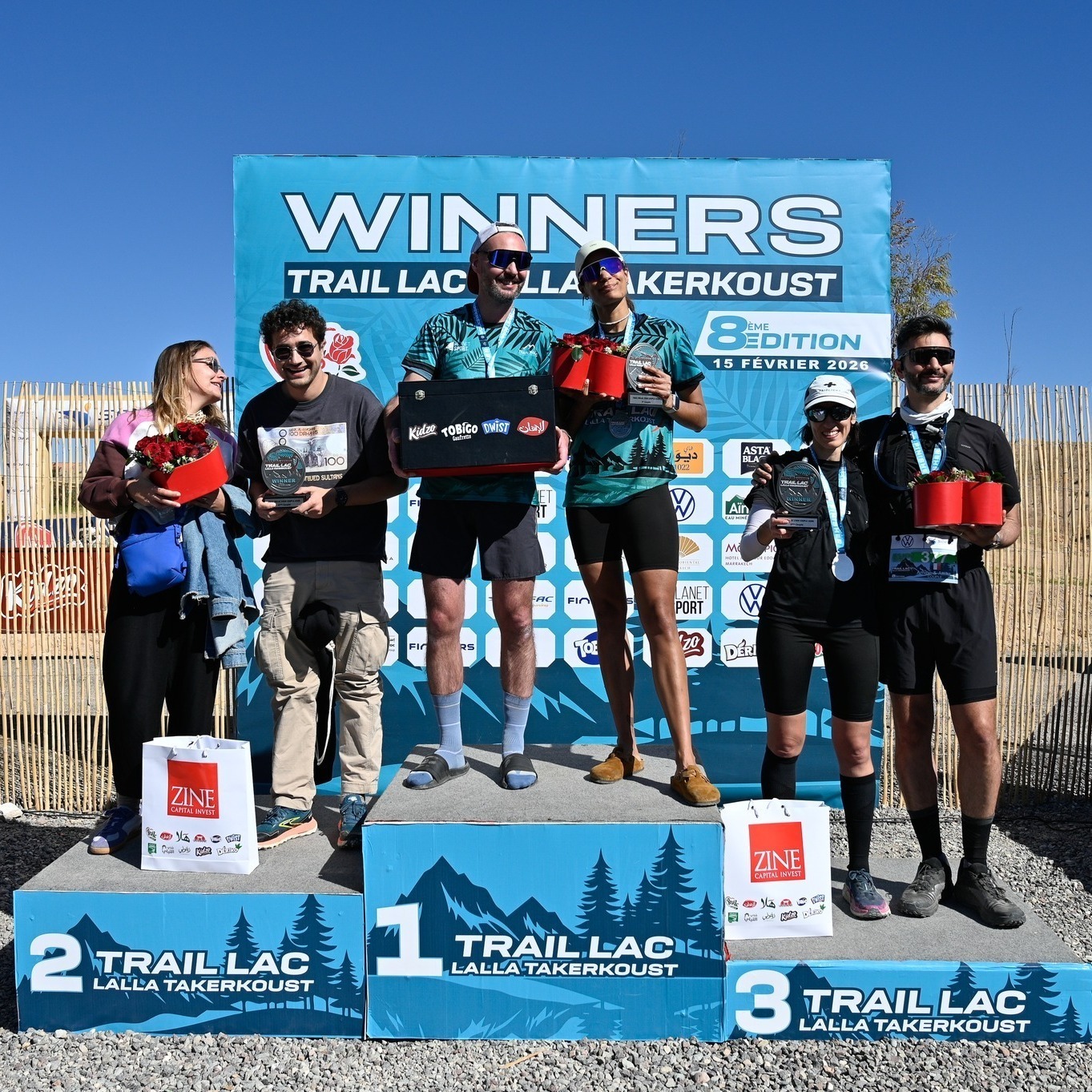 مغربي وفرنسية يفوزان بأصعب سباقات ترايل لالة تاكركوست